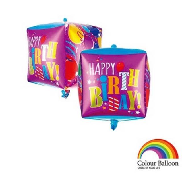 BALON FOIL 3D HAPPY BIRTHDAY SEGI BALON DEKOR PESTA ULTAH GROSIR MURAH BALON ULTAH FOIL HELIUM