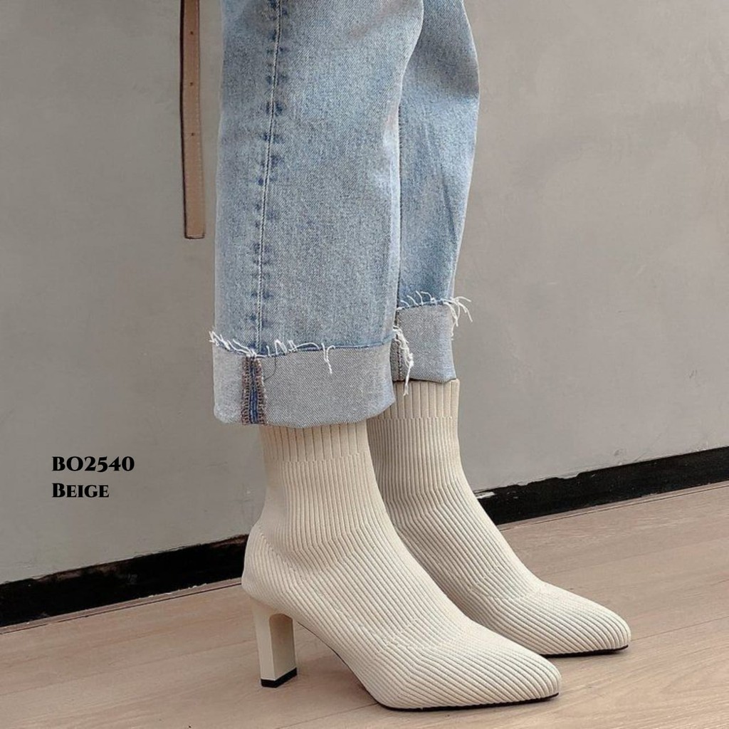 PRF Restock Sepatu Heels Boots Korea BO2540