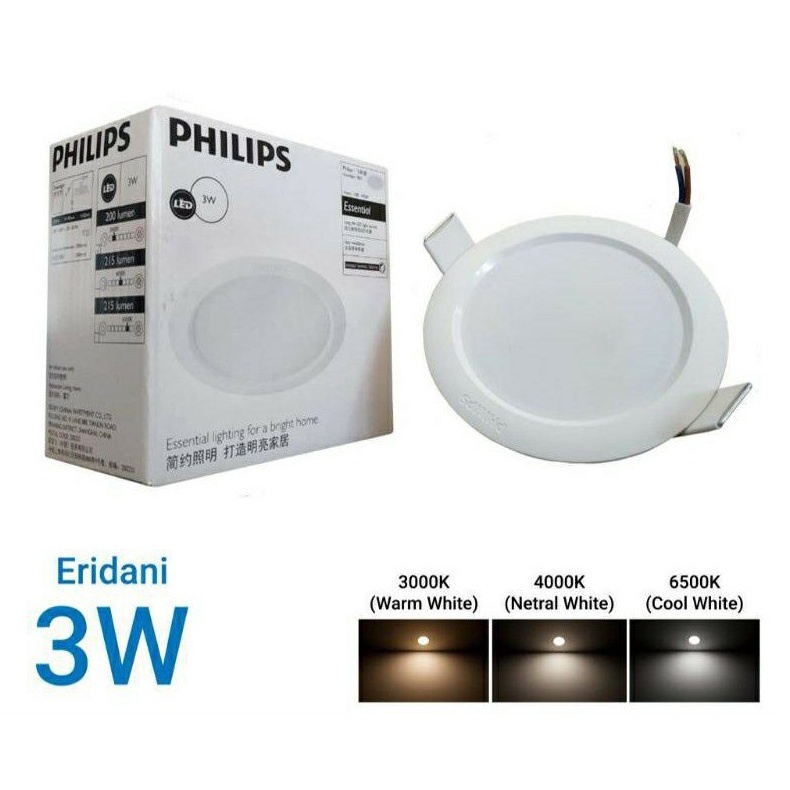 LAMPU DOWNLIGHT LED PHILIPS ERIDANI 3.5 WATT