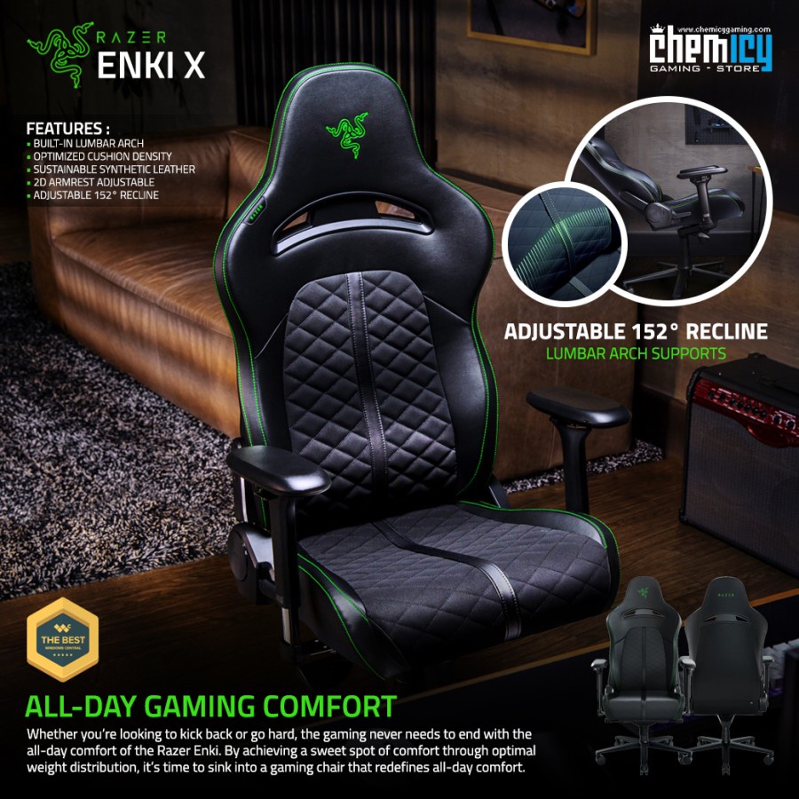 Razer Enki X Gaming Chair / Kursi Gaming