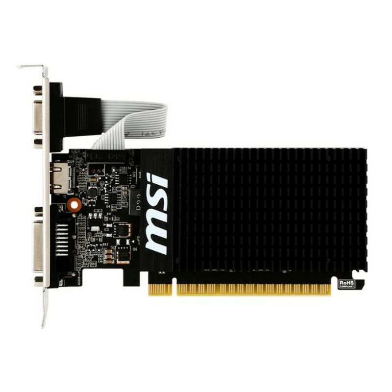 VGA MSI GEFORCE GT 710 2GB DDR3 LOW PROFILE BRACKET - GRAPHICS CARD NVIDIA ORIGINAL