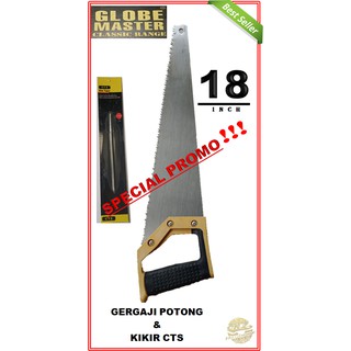 Harga Promo Gergaji  Kayu  Hand Saw 18 Inch Plus Kikir  Murah 