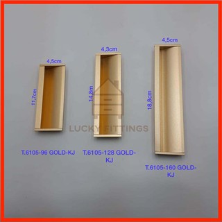 Tarikan Tanam 6105 96 GOLD Handle Geser Pintu Lemari  