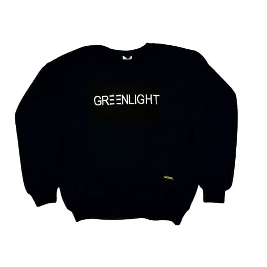 Sweater pria crewneck GRENLIGHT Black/crewneck Oblong pria terbaru/sweater oblong pria