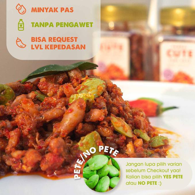 

terlaris01 Sambal Baby Cumi Cumi Pete / Petai 200G CUTE PEDAS GURIH - YES PETE