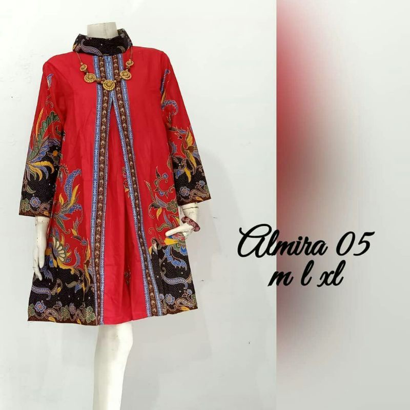 TUNIK BATIK TERLARIS DRESS BATIK ALMIRA