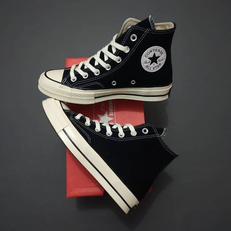 Sepatu Converse 70s high Black White