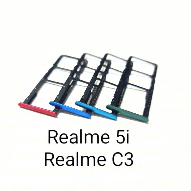 Simtray SimLock Slot Sim SimCard Tempat Kartu Realme 5i | Realme C3 Original