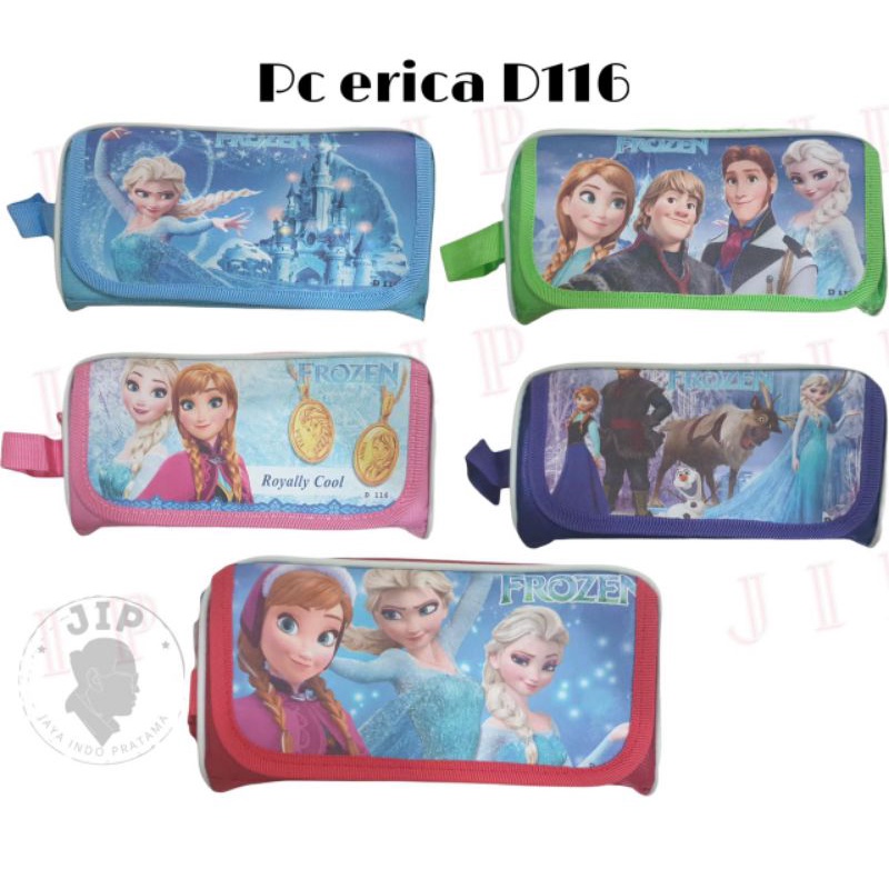 

(PCS) Pensil Case Erica Frozen D-116 - Tepak Pensil Kain Fancy Disney - Kotak Pensil - Tempat Pensil