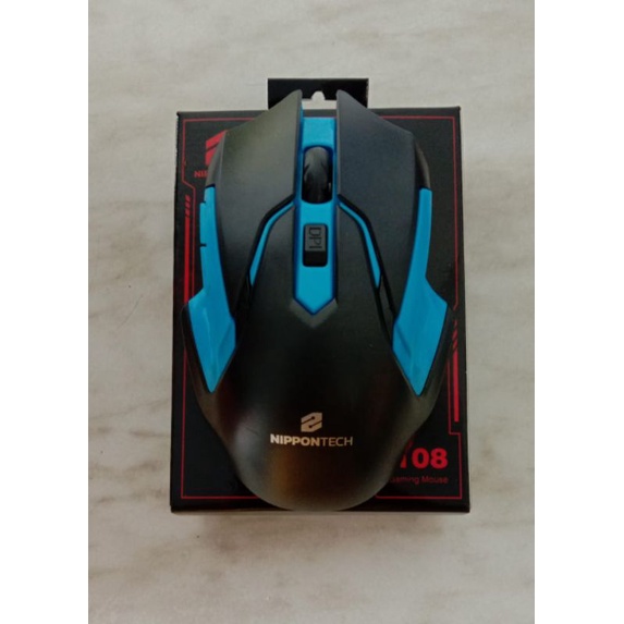 Mouse Wireless Nippontech M108 / Mouse Gaming Wireless Nippontech M108 Tombol ON OFF