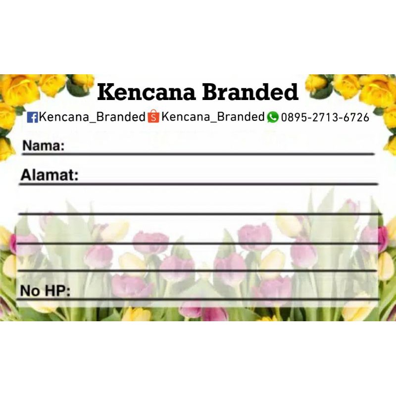 

Label pengiriman barang online shop per 1 pcs