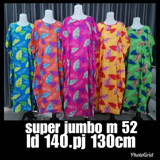 LONGDRESS SUPER JUMBO MURAH GROSIR BATIK PRODUSEN DASTER DAN MUKENA BELI HARUS 5 WARNA