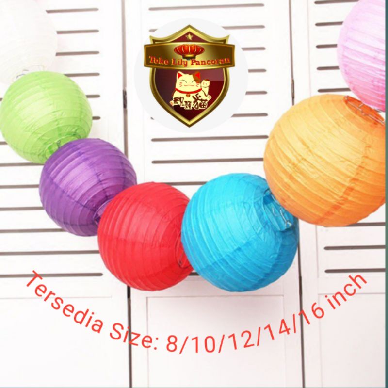 Lampion Warna warni / Lampion gantung / Bola warna warni