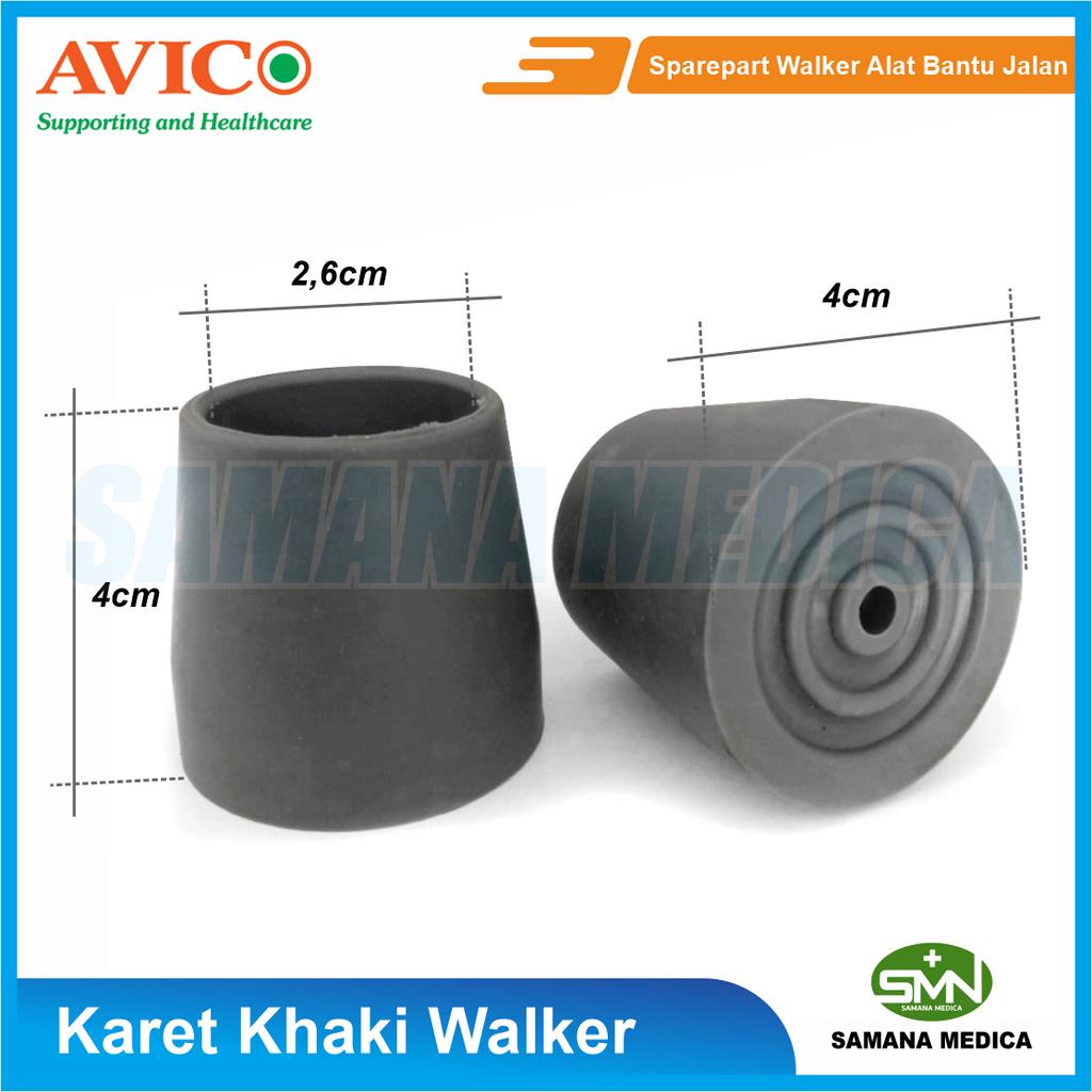 Karet Kaki Walker (1pcs) - Sparepart Walker Alat Bantu Jalan Karet Tebal Murah