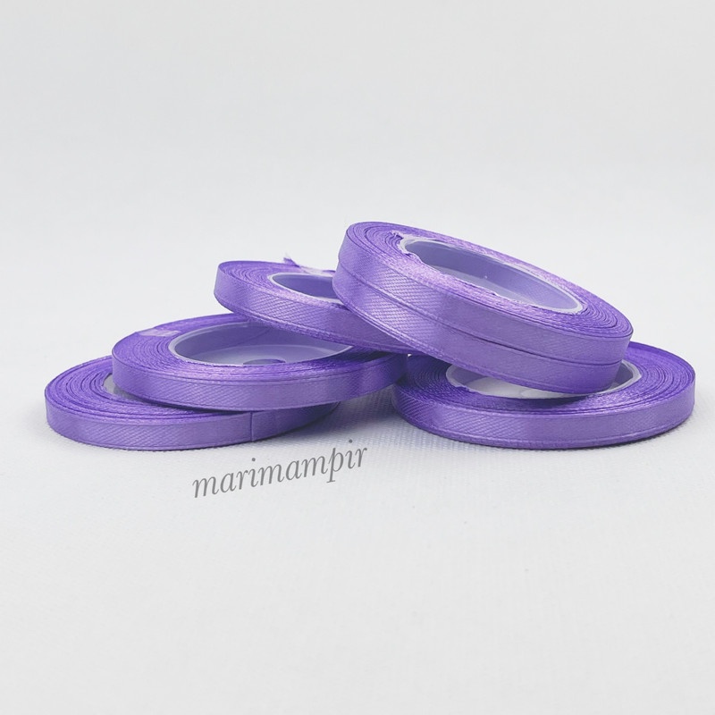 

PITA SATIN KAIN 1/4 INCI 6 MM WARNA VIOLET #021