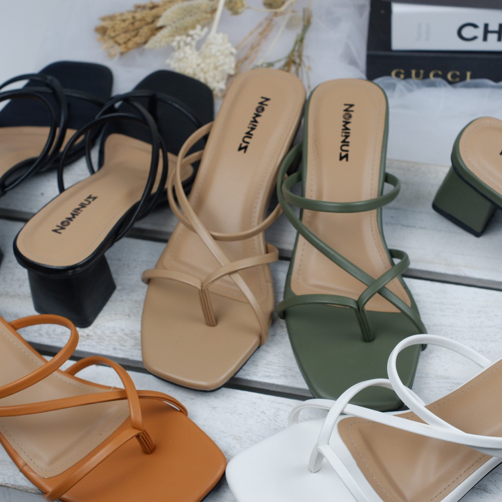 NoMinus Sandal Heels Wanita Santorini B 29