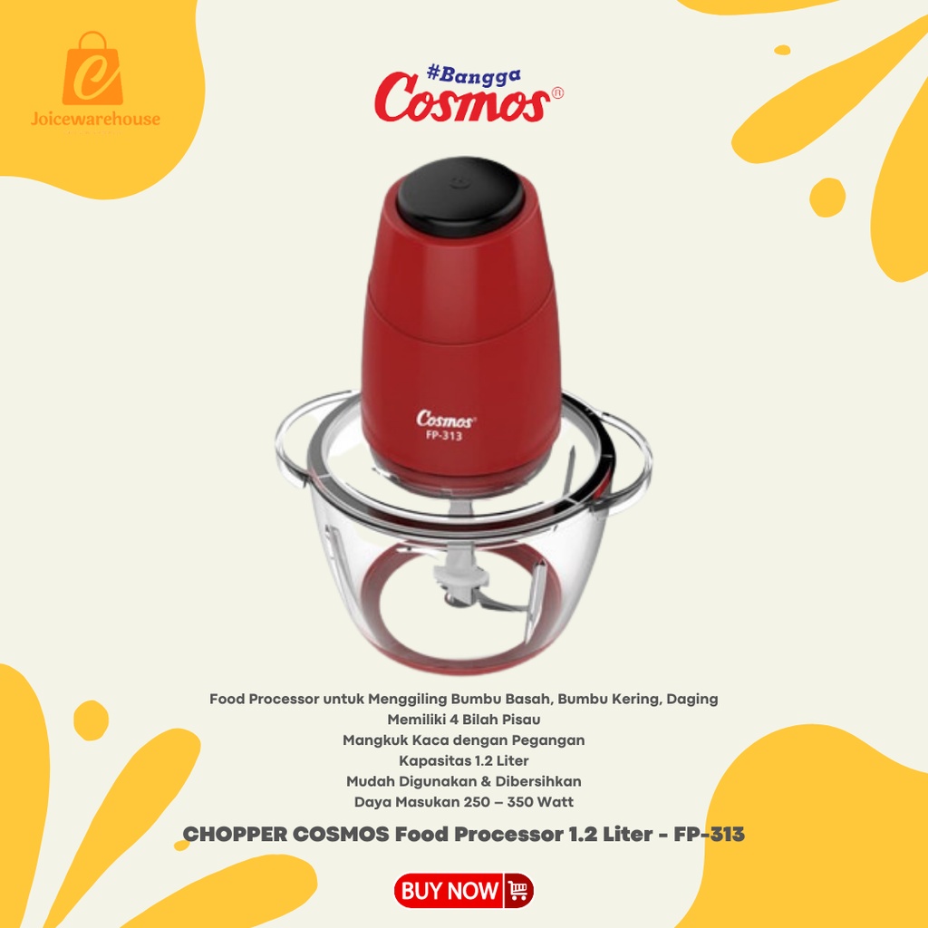 CHOPPER COSMOS Food Processor 1.2 Liter - FP-313