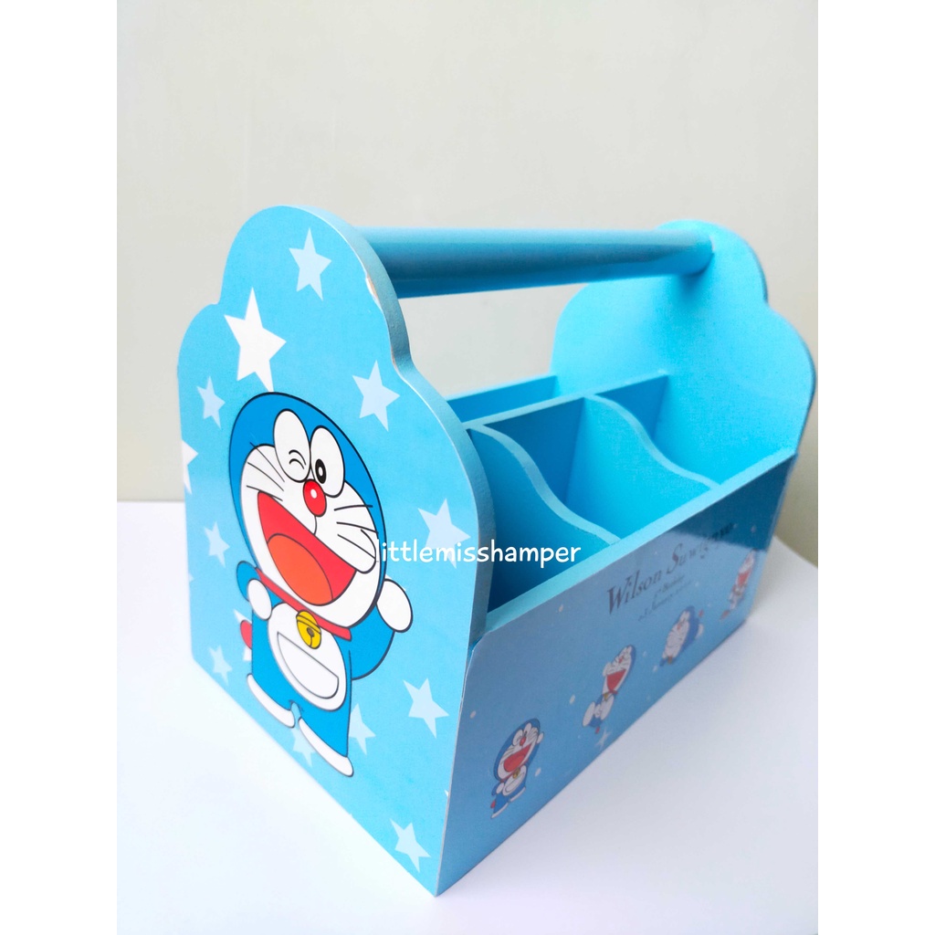 

custom wooden stationary souvenir ultah anak tempat alat tulis kayu