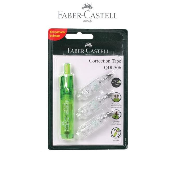 

BISA COD Faber-Castell Correction Tape QJR 506Barrel Green + 3 Refill/PULPEN GEL/PULPEN LUCU/PULPEN 1 PACK/PENSIL WARNA/PENSIL 2B/PENGHAPUS JOYKO/PENGHAPUS LUCU/RAUTAN PENSIL PUTAR/RAUTAN ELEKTRIK/SPIDOL WARNA/SPIDOL PERMANEN/SPIDOL WHITEBOARD/CORRECTION