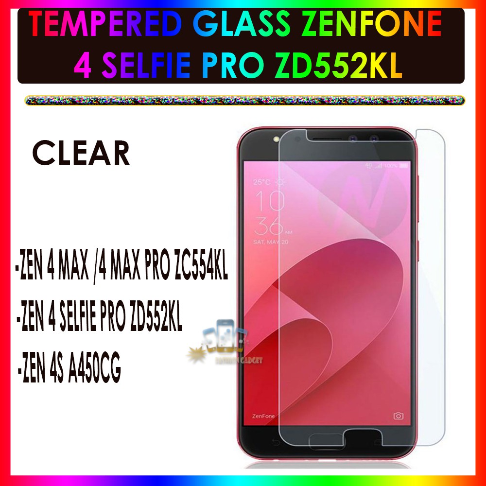 TEMPERED GLASS ZENFONE 4 MAX / 4 MAX PRO ZC554KL 4 SELFIE PRO ZD552KL 4S A450CG ANTI GORES KACA