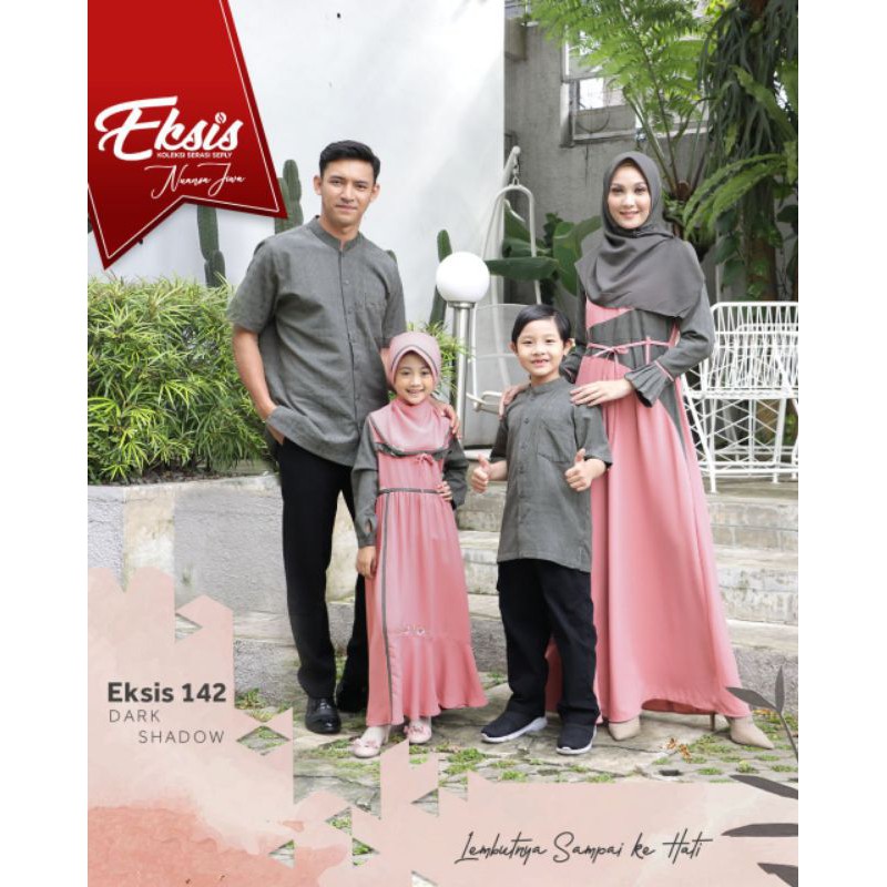 SARIMBIT 2021 EKSIS 142 SET FAMILY / BAJU SERAGAM LEBARAN KELUARGA / BAJU COUPLE KELUARGA MUSLIM