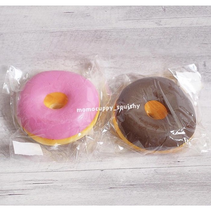 Squishy licensed donut glaze strawberry &amp; chocolate by mother garden