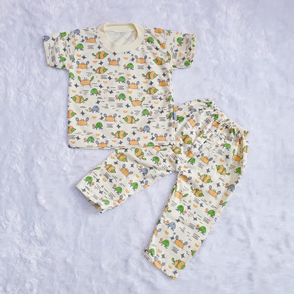 Cyandclothing - Setelan Anak Celana Panjang Motif Crab
