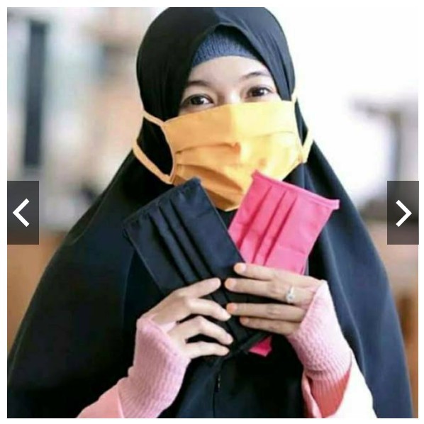 MASKER MULUT SATUAN (1 PCS) MASKER KAIN OXFORD RE-USED BISA DICUCI ULANG - TOKO63