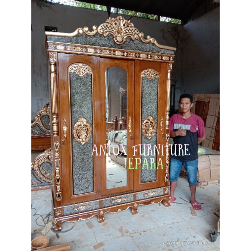 lemari pakaian jati cinta mebel Jepara/lemari jati furniture Jepara