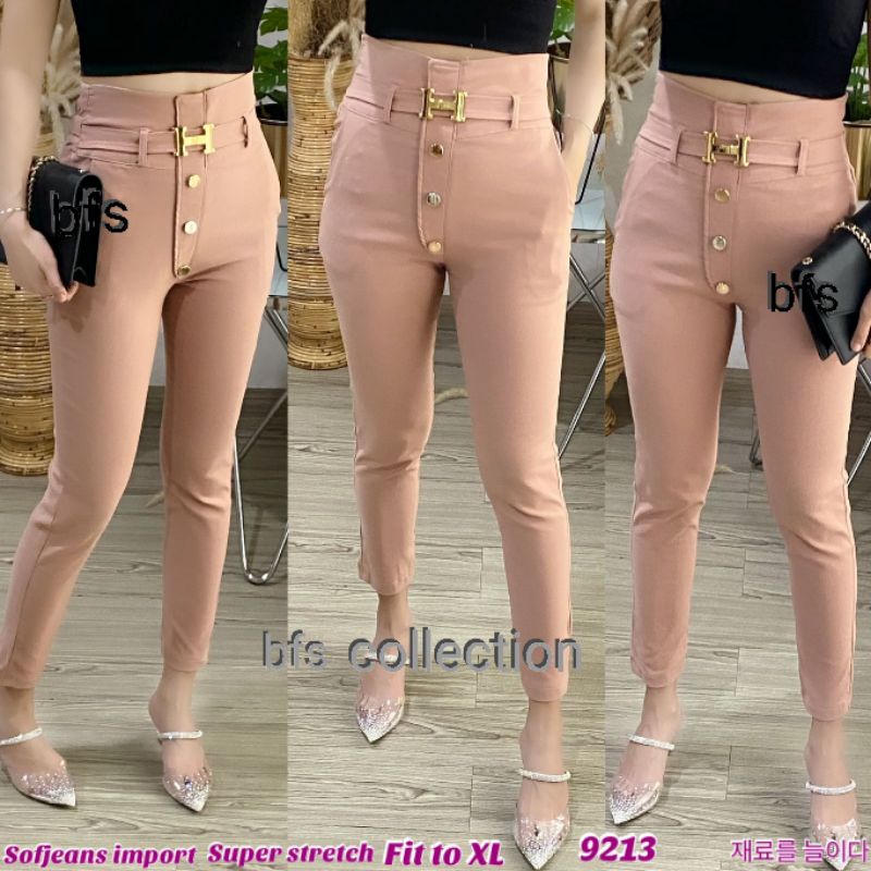 Celana Wanita Soft jeans Strecth Import 9213