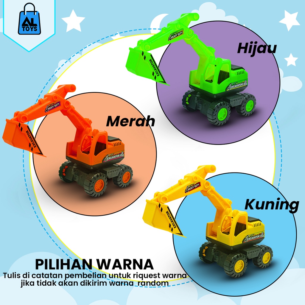 Mainan Mobil Beko Excavator Sampah AK97