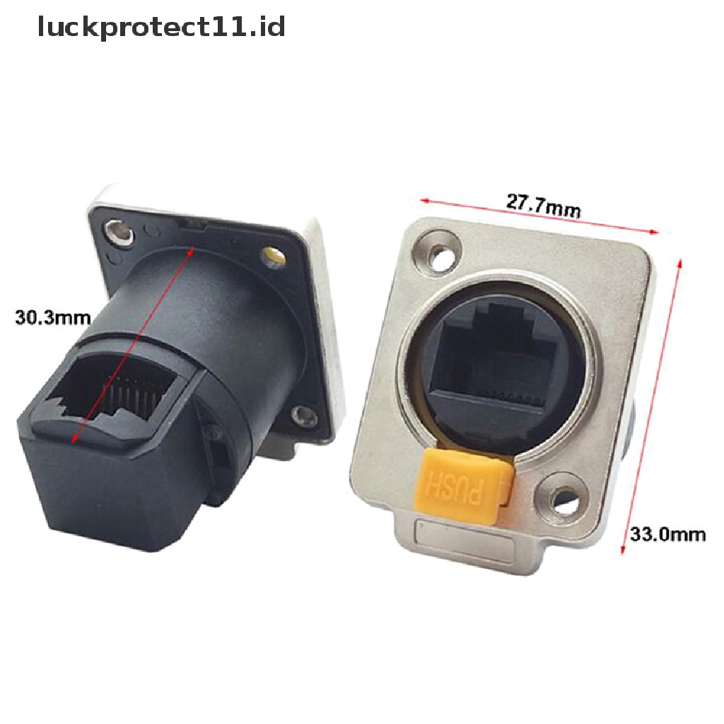 //HG&amp;ID// RJ45 Waterproof Connector Female Panel Mount Sockets Ethernet IP65 Straight .