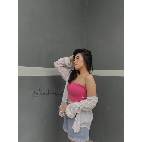Kemben Tanktop Tanpa Tali Spandek Adem Premium || Tanktop Tanpa Tali Stretch Spandek Premium