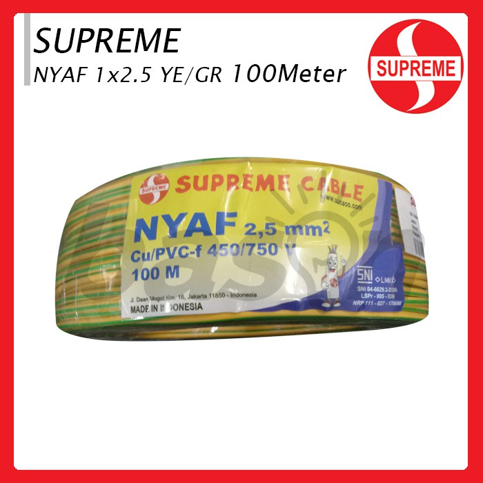 Supreme NYAF 1x2.5mm @ 100 Meter