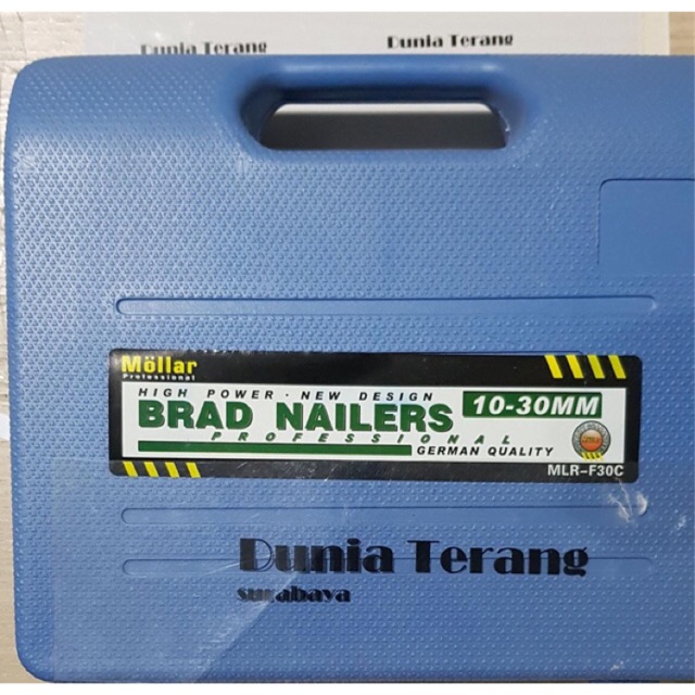 Mesin Paku Tembak Angin MOLLAR - Brad Nailers 10-30mm - Pneumatic Air Nailer - Nailer Blow MLR-F30C