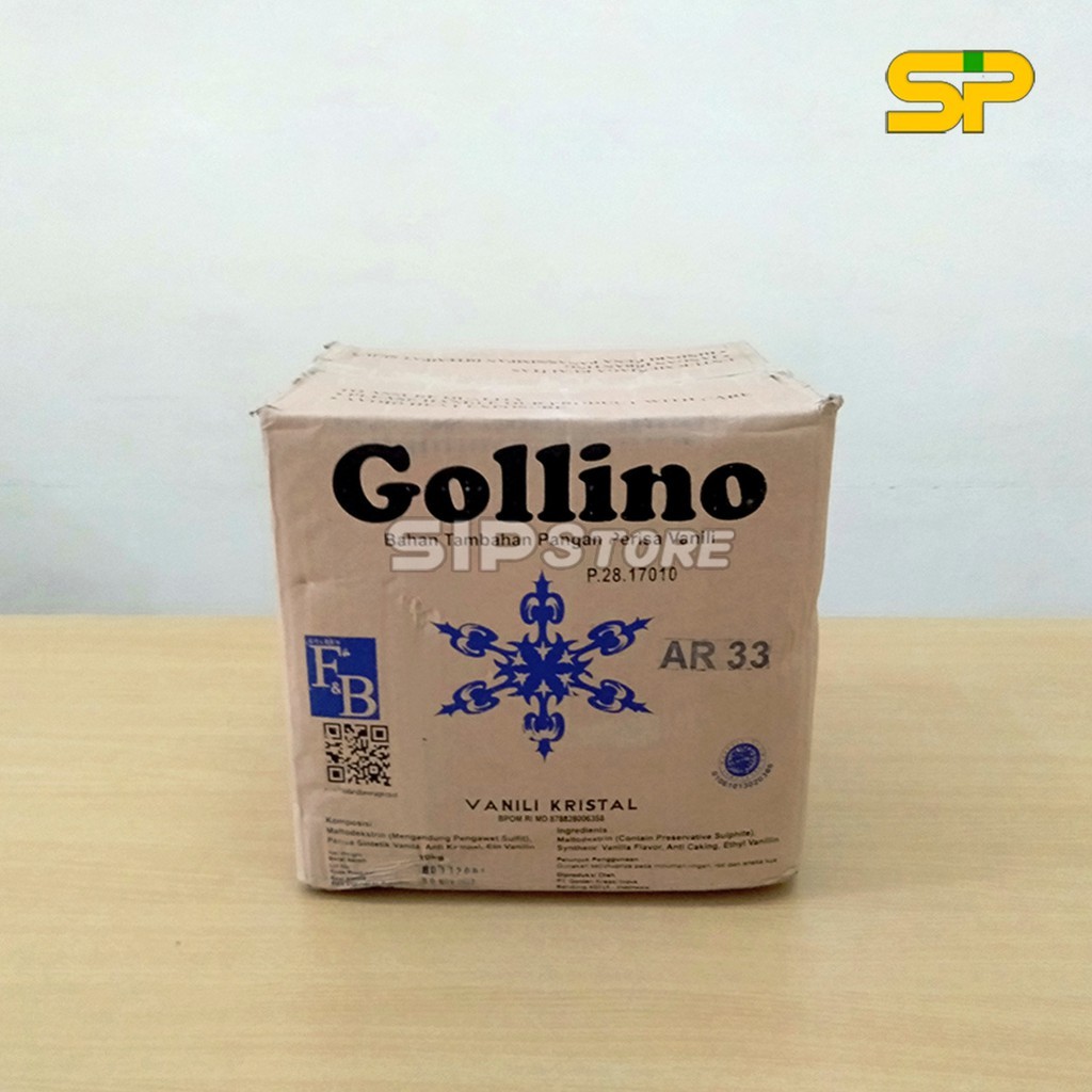 GOLLINO Vanili Bubuk Kristal AR-33 10kg / Vanili Kue