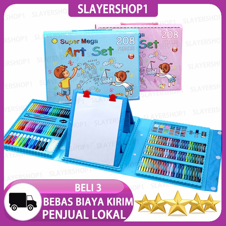 

Slayershop CRAYON SET KREATIF 208 IN 1 MEWARNAI MENGGAMBAR MELUKIS ANAKANAK EDUKATIF