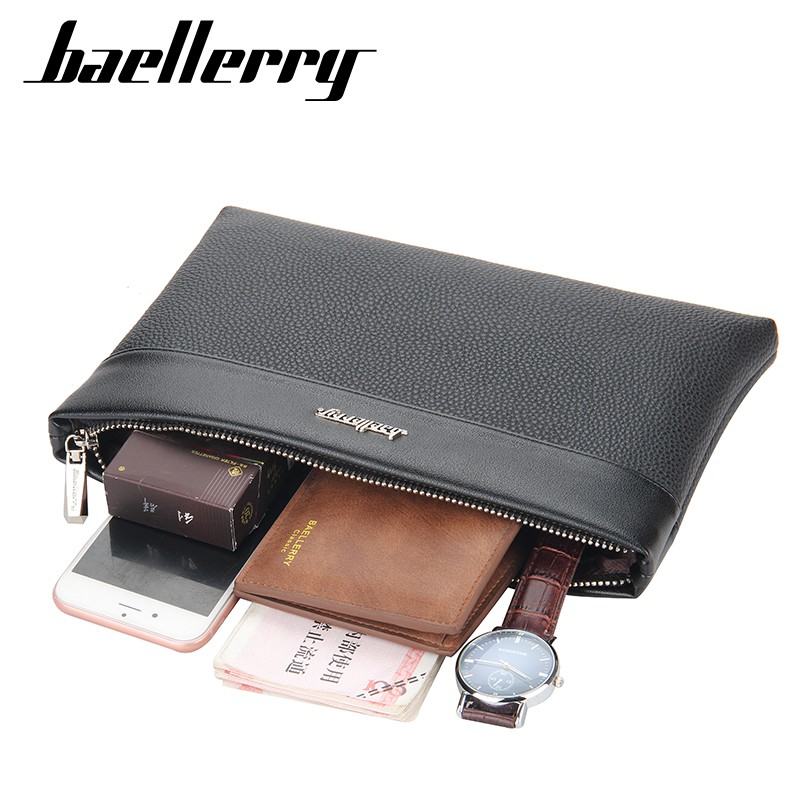 BAELLERRY S1126 Clutch Pria Wanita Bahan Kulit PU Leather Premium WATCHKITE WKOS
