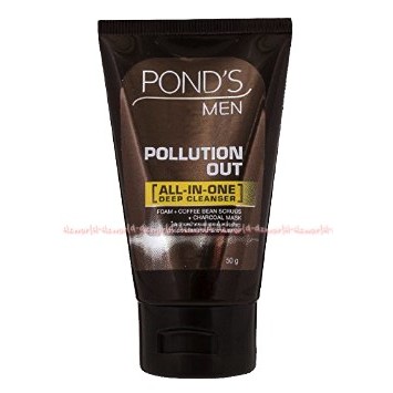 Pond's Men Oil Pollution Out 100ml Pembersih Muka Ponds Men bebas Kilap