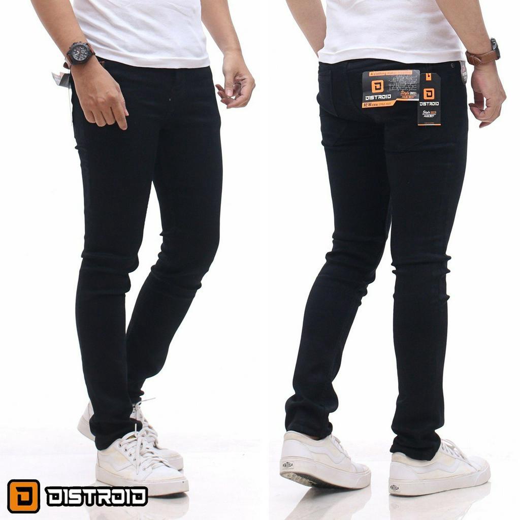 Celana Soft Jeans Panjang Pria Slimfit Snow