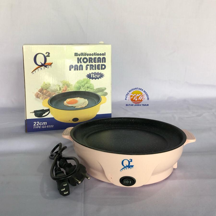 KOREAN PAN FRIED - PANCI ELEKTRIK - WAJAN LISTRIK KOREA - 22 CM - Q2 8322 - TERMURAH