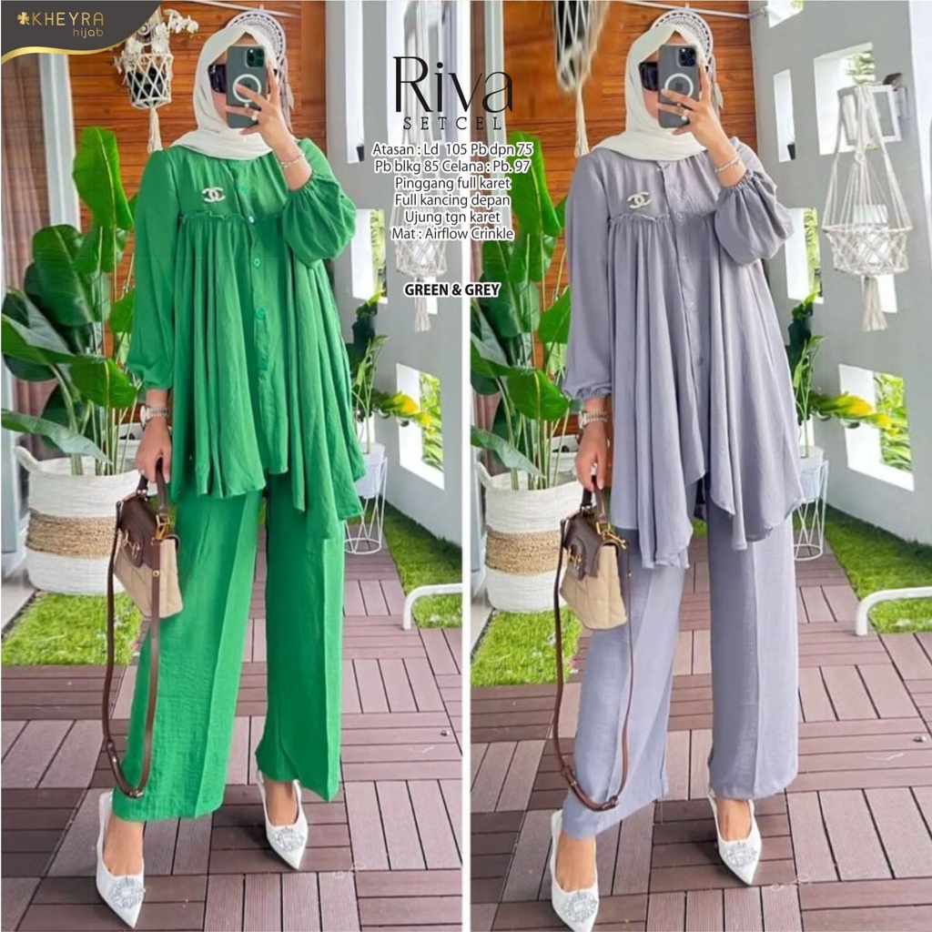 RIVA SET CELANA DAN BLOUSE BY KHEYRA