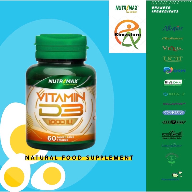 Jual Nutrimax Vitamin D3 1000 IU 60 Tablet / Vit D 1000 / Vitamin D