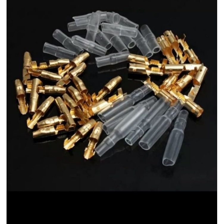 skun bulat/skun kabel motor male dan female + karet