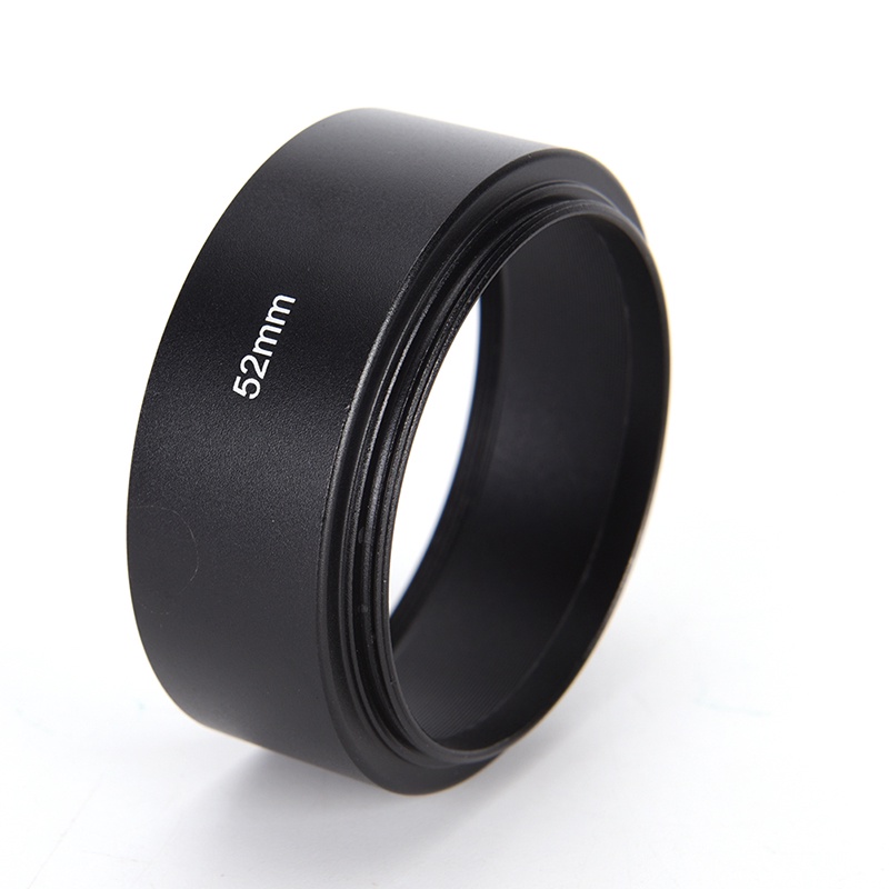 {LUCKID}52mm metal alloy material long lens hood for Canon Nikon camera New