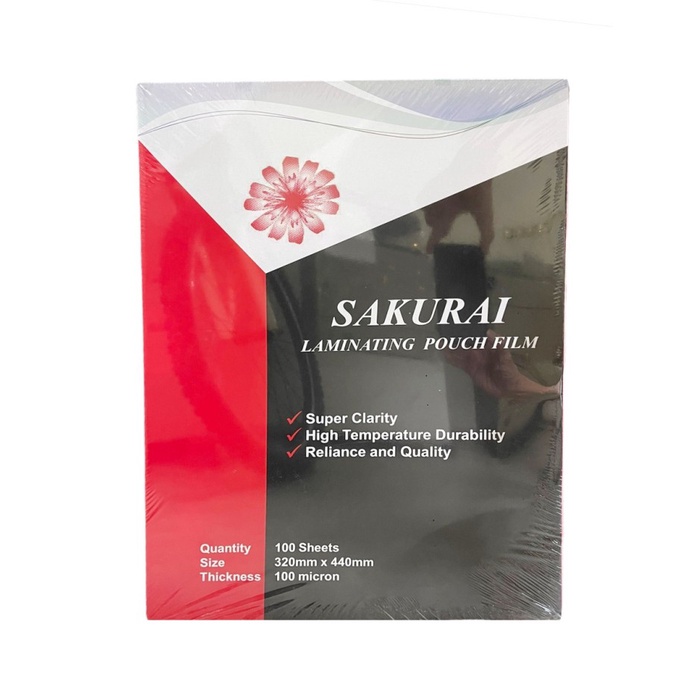 

Baru Plastik Laminating Sakurai A3 320Mmx440Mm 100Micron Original
