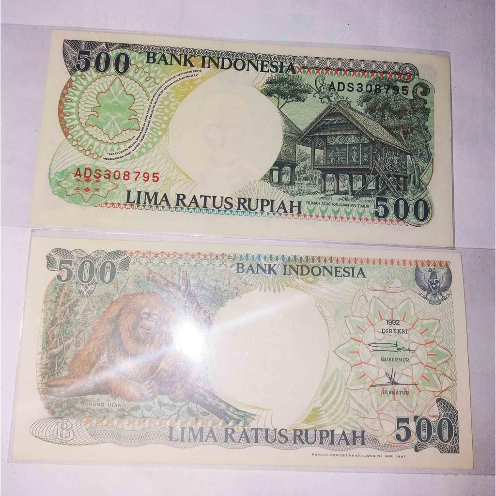 UANG KUNO 500 RUPIAH TAHUN 1992