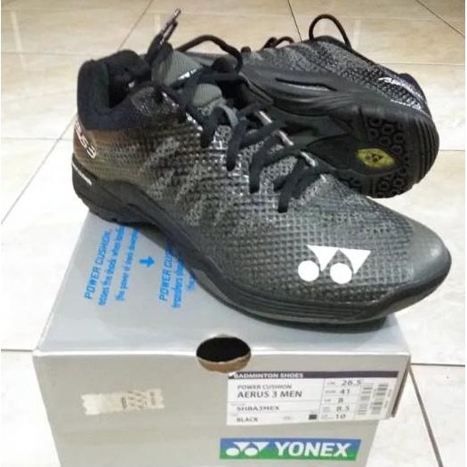 'Terbaru' * SEPATU BADMINTON YONEX AERUS 3 BLACK ORIGINAL by ndeso grosir FREE ONGKIR ALL