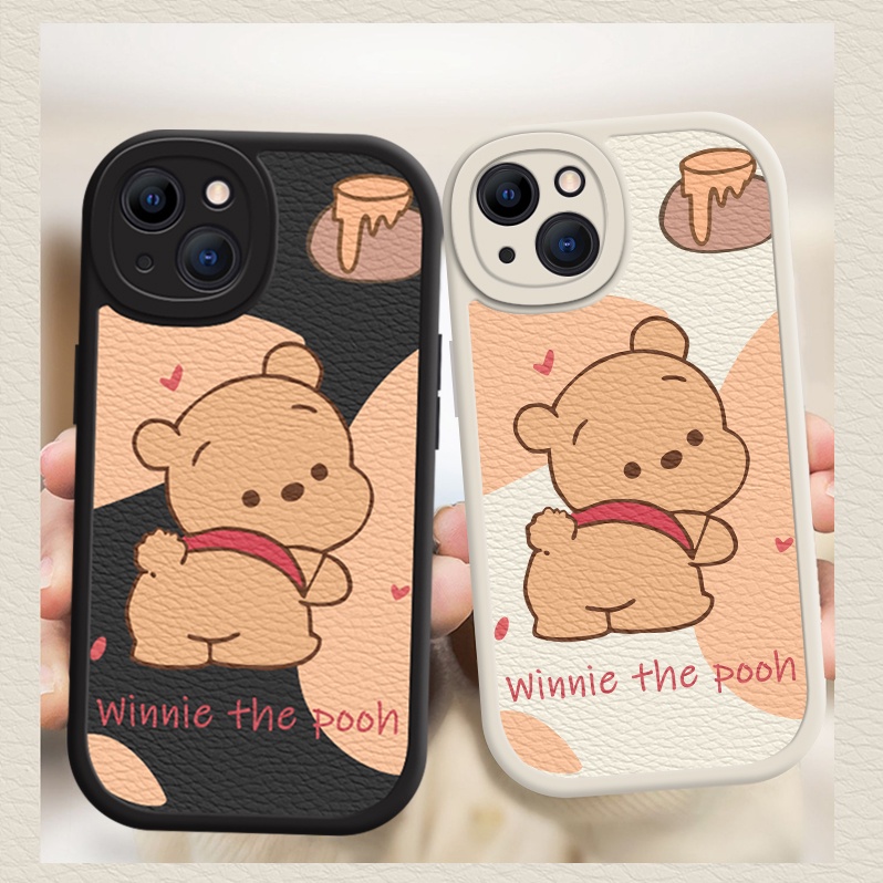 Casing Soft Case Motif Winnie The Pooh Untuk iPhone 6 / 7 / 8 + / X / XR / Xs Max 13 / 11 Pro Max