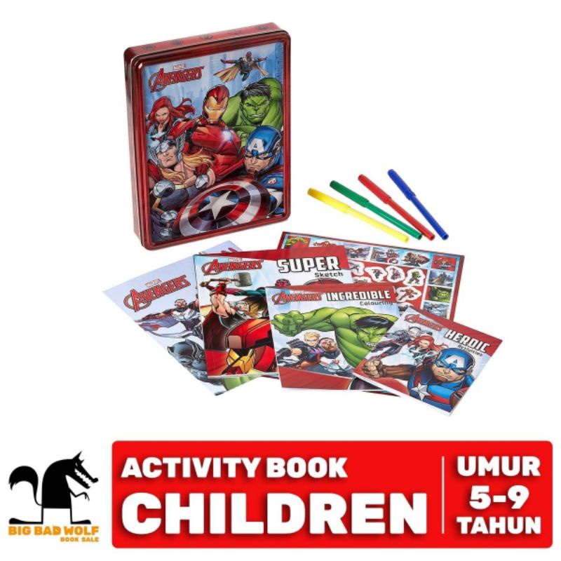 

BBW book Marvel Avengers Activity Tin